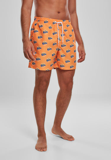 Merchcode Fanta Logo Aop Swimshorts Бански оранжево