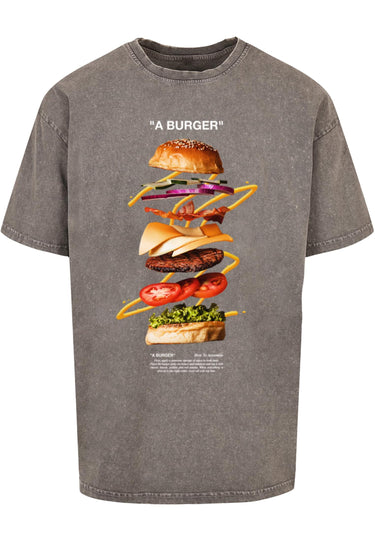 A Burger Acid Washed Heavy Oversize Tee