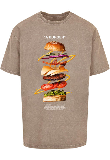 A Burger Acid Washed Heavy Oversize Tee