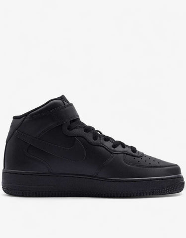 NIKE Air Force 1 Mid Shoes Black | MegaMall.bg
