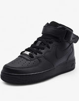 NIKE Air Force 1 Mid Shoes Black | MegaMall.bg