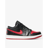 NIKE Air Jordan 1 Low Shoes Black/Red | MegaMall.bg