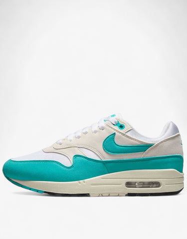 NIKE Air Max 1 Shoes White/Blue