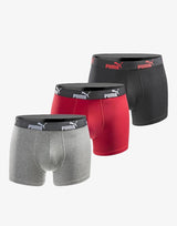 PUMA 3-Packs Boxer Shorts Black/Red Черен S | MegaMall.bg