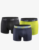 PUMA 3-Packs Boxer Shorts Blue/Lime | MegaMall.bg