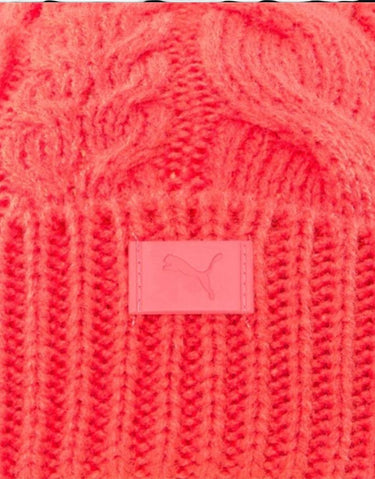 PUMA Cable Pom Beanie Pink | MegaMall.bg