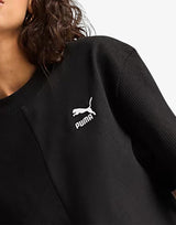 PUMA Classics Ribbed Relaxed Tee Black | MegaMall.bg