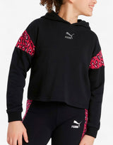 PUMA Classics Summer Roar Hoodie Black Черен 140 | MegaMall.bg