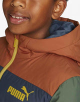 PUMA Colorblock Hooded Jacket Blue/Green | MegaMall.bg