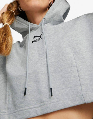 PUMA Dare To Hooded Cropped Top Grey | MegaMall.bg