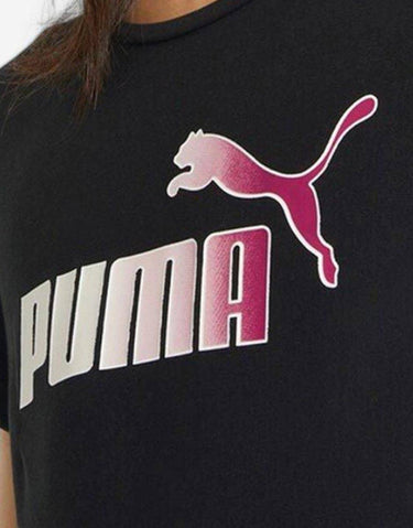 PUMA Essentials Bleach Logo Tee Black | MegaMall.bg