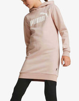 PUMA Essentials Logo Hooded Dress Pink Розов 116 | MegaMall.bg