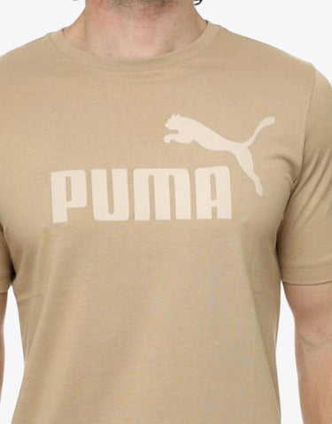 PUMA Essentials Logo Tee Beige