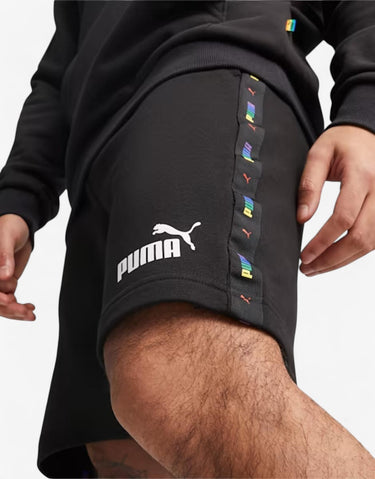PUMA Essentials Love is Love Tape Shorts Black | MegaMall.bg