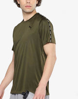 PUMA Essentials Taped Tee Dark Olive | MegaMall.bg