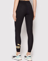 PUMA Essentials+ Metallic Logo Leggings Black | MegaMall.bg