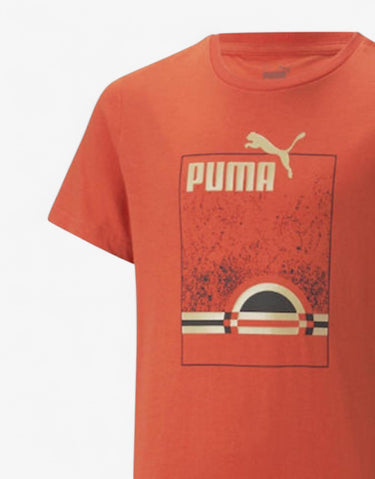 PUMA Essentials+ Street Art Summer Tee Orange | MegaMall.bg