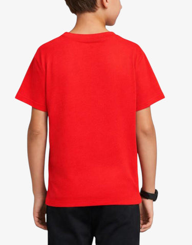 PUMA Essentials+ Two-Tone Logo Tee Red | MegaMall.bg
