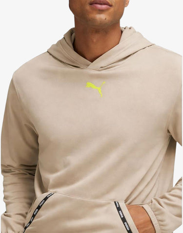 PUMA Fit Taped PowerFleece Lite Hoodie Beige | MegaMall.bg