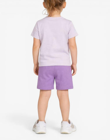 PUMA Minicats Tee And Shorts Set Purple