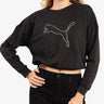 PUMA Nova Shine Pull Over Sweatshirt Black Черен XS | MegaMall.bg