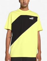 PUMA Power Colorblock Tee Yellow/Black Жълт S | MegaMall.bg