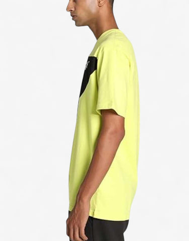 PUMA Power Colorblock Tee Yellow/Black | MegaMall.bg