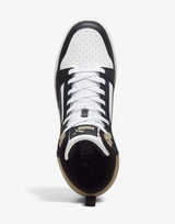 PUMA Rebound V6 Mid Shoes White/Black | MegaMall.bg