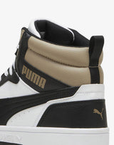 PUMA Rebound V6 Mid Shoes White/Black | MegaMall.bg