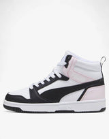 PUMA Rebound V6 Mid Shoes White/Black/Pink Бял 36 | MegaMall.bg