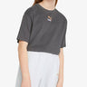 PUMA Relaxed Fit Youth Cropped Tee Grey G Сив 116 | MegaMall.bg
