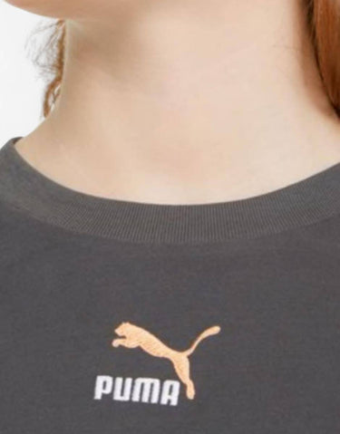 PUMA Relaxed Fit Youth Cropped Tee Grey G | MegaMall.bg