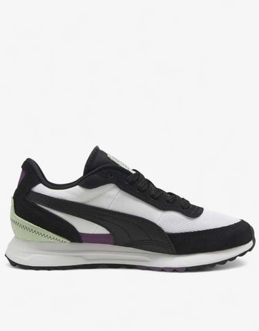 PUMA Road Rider Suede Shoes White/Black | MegaMall.bg