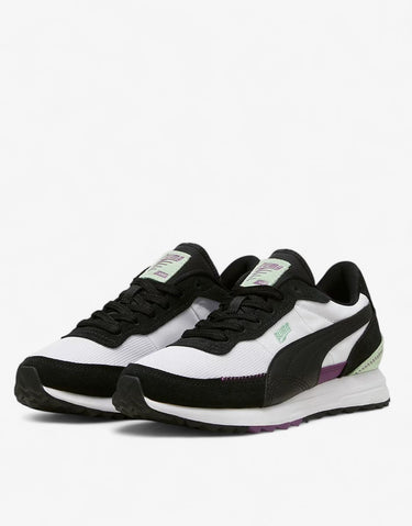PUMA Road Rider Suede Shoes White/Black | MegaMall.bg