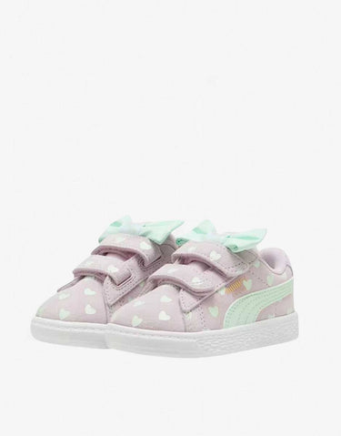 PUMA Suede Classic Re-Bow Shoes Purple Jr | MegaMall.bg