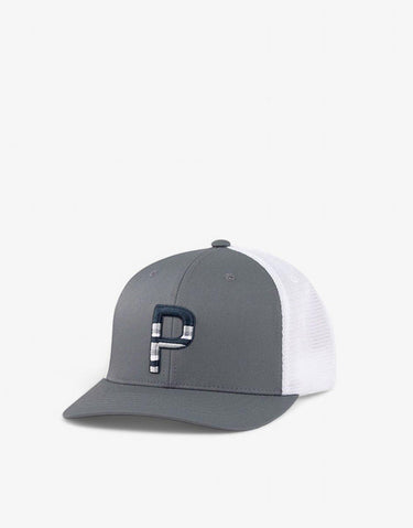 PUMA Sundown Trucker Snapback P Cap Grey/White