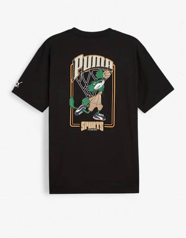 PUMA Team For The Fanbase Graphic Tee Black | MegaMall.bg