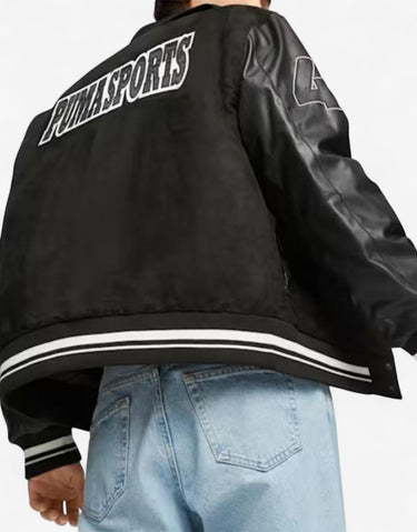 PUMA Team Varsity Jacket Black | MegaMall.bg