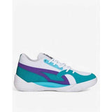 PUMA Trc Blaze Court Basketball Shoes White/Deep Aqua | MegaMall.bg