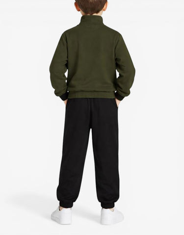 PUMA Woven Colorblock Tracksuit Darrk Olive