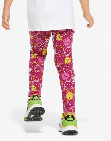 PUMA x Smiley World Printed Leggings Pink | MegaMall.bg