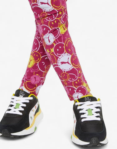PUMA x Smiley World Printed Leggings Pink | MegaMall.bg