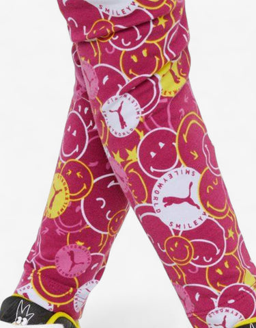 PUMA x Smiley World Printed Leggings Pink | MegaMall.bg