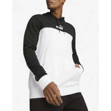 PUMA Essentials Block Tape Hoodie White/Black Бял L | MegaMall.bg