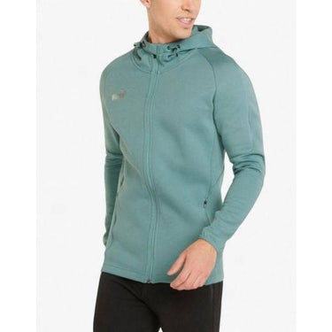 PUMA TeamFinal Casuals Full-Zip Hoodie Green Зелен 2XL | MegaMall.bg