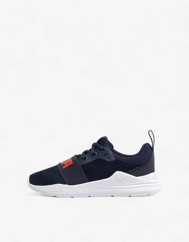 PUMA Wired Run Ps Shoes Navy Син 31 | MegaMall.bg