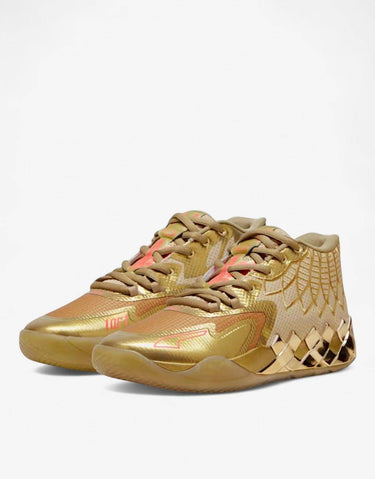PUMA x LaMelo Ball Mb.01 Basketball Shoes Metallic Gold | MegaMall.bg