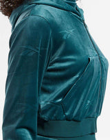 REEBOK Classics Energy Q4 Velour Full-Zip Hoodie Teal | MegaMall.bg