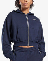 REEBOK Identity French Terry Full-Zip Hoodie Blue Син M | MegaMall.bg