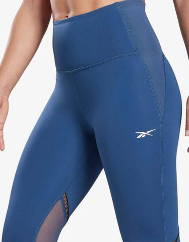 REEBOK Ts Lux Perform Perforated Leggings Blue | MegaMall.bg